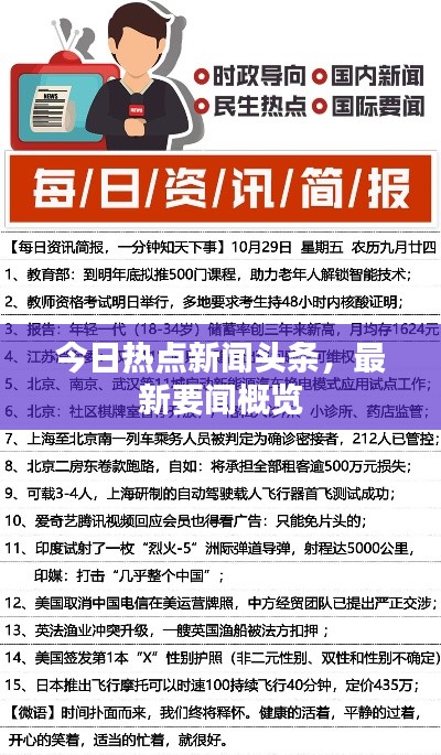 今日热点新闻头条，最新要闻概览