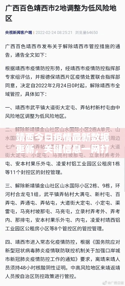 靖西今日疫情最新数据更新，关键信息一网打尽