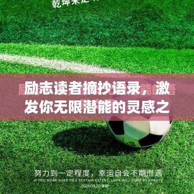 励志读者摘抄语录，激发你无限潜能的灵感之语