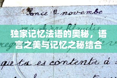 独家记忆法语的奥秘，语言之美与记忆之秘结合！